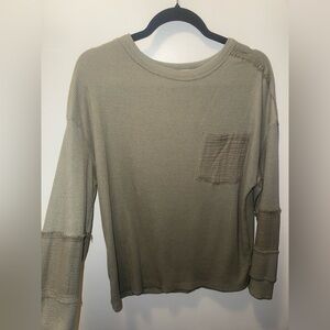 BKE Olive Long Sleeve Top